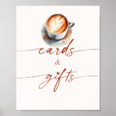 Vrijgezellenfeest Koffie Kaarten & Geschenken Poster (Voorkant)