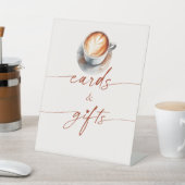 Vrijgezellenfeest Koffie Kaarten & Geschenken Reclamebord Met Voetstuk (Insitu)