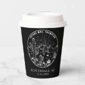 Vrijgezellenfeest Koffiebalk Aangepaste Arizona We Papieren Bekers (Achterkant)