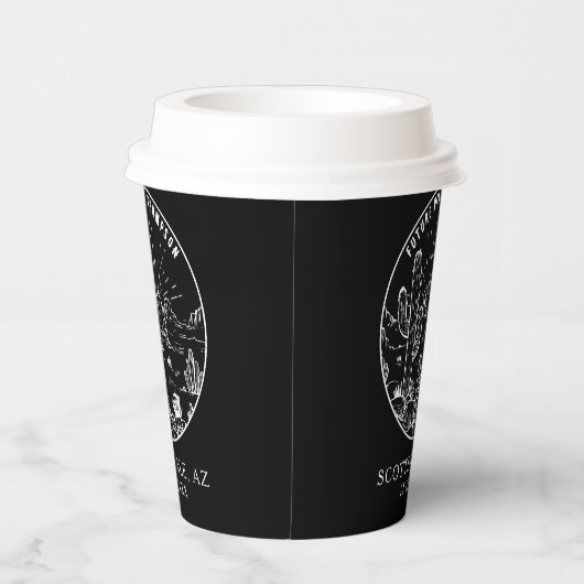 Vrijgezellenfeest Koffiebalk Aangepaste Arizona We Papieren Bekers (Rechts)