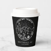 Vrijgezellenfeest Koffiebalk Aangepaste Arizona We Papieren Bekers (Voorkant)