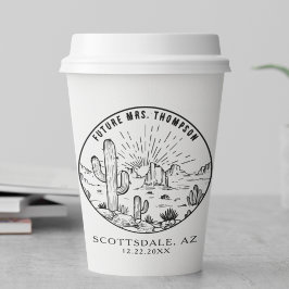 Vrijgezellenfeest Koffiebalk Aangepaste Arizona We Papieren Bekers