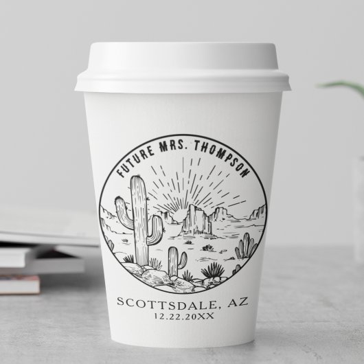 Vrijgezellenfeest Koffiebalk Aangepaste Arizona We Papieren Bekers