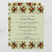  Vrijgezellenfeest, kolibries bloembloemen Kaart (Voorkant / Achterkant)