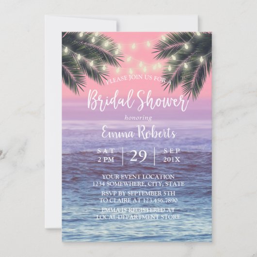 Vrijgezellenfeest Koord- en palmboom Kaart (Voorkant)