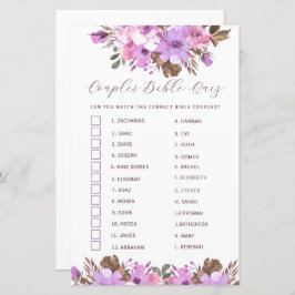 Vrijgezellenfeest Koppels Bijbelquiz