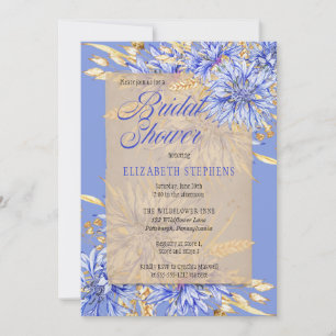 Vrijgezellenfeest - Kortbloem Blauwe wilde bloemen Kaart