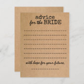 Vrijgezellenfeest Kraft Advice Kaart (Voorkant / Achterkant)