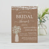 Vrijgezellenfeest Kraft Papier Boerderij String Li Kaart (Staand voorkant)