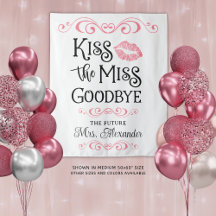 Vrijgezellenfeest kus de Miss Goodbye aangepaste k