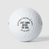 Vrijgezellenfeest Laatste schommel voor de ring Golfballen (Voorkant)