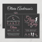 vrijgezellenfeest laatste uitnodiging (Voorkant / Achterkant)