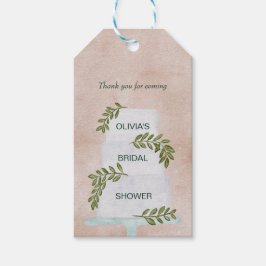 Vrijgezellenfeest Label, bruiloft Cake Dank je wel Cadeaulabel