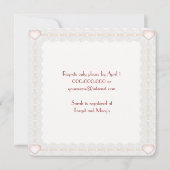 Vrijgezellenfeest label kaart (Achterkant)