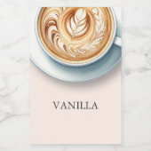 Vrijgezellenfeest labels met koffiethema voor koff voedselcontainer etiket (Enkel label)