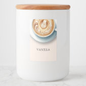 Vrijgezellenfeest labels met koffiethema voor koff voedselcontainer etiket (Voorkant)