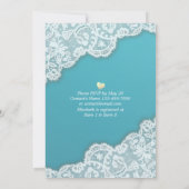 Vrijgezellenfeest Lace Sunflower String Lights Tif Kaart (Achterkant)