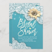 Vrijgezellenfeest Lace Sunflower String Lights Tif Kaart (Voorkant / Achterkant)