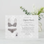 Vrijgezellenfeest Lacy Lingerie Kaart (Staand voorkant)