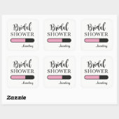 Vrijgezellenfeest laden leuk feest roze team Stick Vierkante Sticker (Vel)