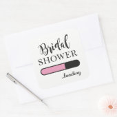 Vrijgezellenfeest laden leuk feest roze team Stick Vierkante Sticker (Envelop)