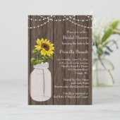 Vrijgezellenfeest land zonnebloem kaart (Staand voorkant)