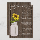 Vrijgezellenfeest land zonnebloem kaart (Voorkant / Achterkant)