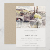 Vrijgezellenfeest Landbrug langs Waterverf Kaart (Voorkant / Achterkant)