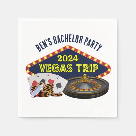 vrijgezellenfeest Las Vegas Trip Casino Servet (Voorkant)