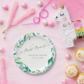 Vrijgezellenfeest Laurel Leaf Wreath Olive Waterve Papieren Bordje (Feest)