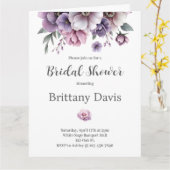 Vrijgezellenfeest Lavendel Bloemenuitnodiging Kaart (Gele Bloem)