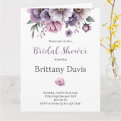 Vrijgezellenfeest Lavendel Bloemenuitnodiging Kaart (Gele Bloem)