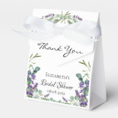 Vrijgezellenfeest lavendel eucalyptus dank u bedankdoosjes (Voorkant Zijde)