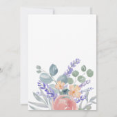 Vrijgezellenfeest Lavendel & Eucalyptus Waterverf Kaart (Achterkant)