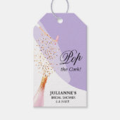 Vrijgezellenfeest Lavendel Favor Cadeaulabel (Voorkant)