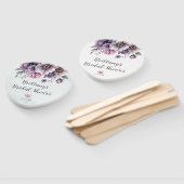 Vrijgezellenfeest Lavendel & Groene Bloemen Handwaaier (Niet-gemonteerd)