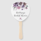 Vrijgezellenfeest Lavendel & Groene Bloemen Handwaaier (Achterkant)