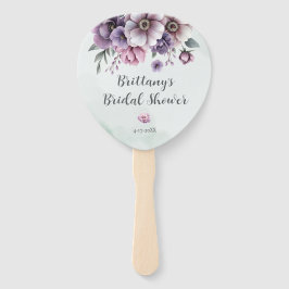 Vrijgezellenfeest Lavendel & Groene Bloemen Handwaaier