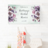 Vrijgezellenfeest Lavendel & Groene Bloemen Spandoek (Insitu)