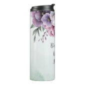 Vrijgezellenfeest Lavendel & Groene Bloemen Thermosbeker (Gedraaid links)