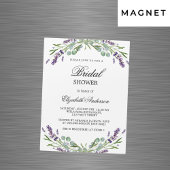 Vrijgezellenfeest lavendel violet groen luxe magnetische uitnodiging