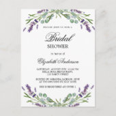 Vrijgezellenfeest lavendel violet groen uitnodiging briefkaart (Voorkant)