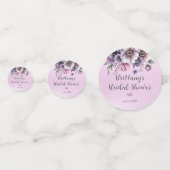 Vrijgezellenfeest Lavendel Waterverf Bloemen Confetti (Voorkanten)