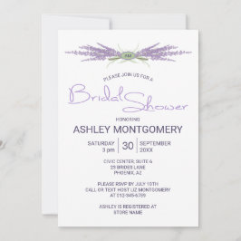 Vrijgezellenfeest lavendelbloembundels kaart