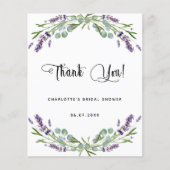 Vrijgezellenfeest lavender eucalyptus bedankt (Voorkant)