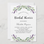 Vrijgezellenfeest lavender eucalyptus florals luxe kaart (Voorkant)