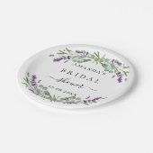 Vrijgezellenfeest lavender eucalyptus greenery papieren bordje (Gekanteld)