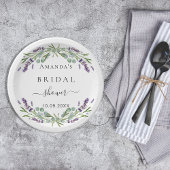 Vrijgezellenfeest lavender eucalyptus greenery papieren bordje