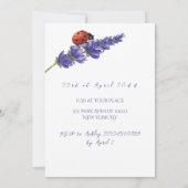 Vrijgezellenfeest Lavender Field Modern Provence B Kaart (Achterkant)