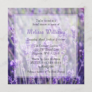 Vrijgezellenfeest Lavender Flowers Kaart